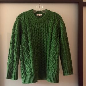 Madewell Cable Knit Oversized Sweater